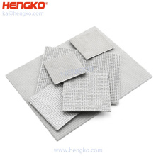 Hengko hochwertige Fabrik Großhandel Sintered Porous Edelstahl 316 316L Mesh Plattenfilterpresse